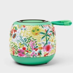 Roller Rabbit Green and White Patterned LED Speaker